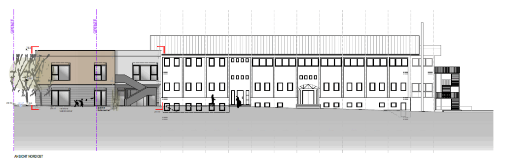 Ansicht Nord Ost Schulgebäude FWR Wetzlar